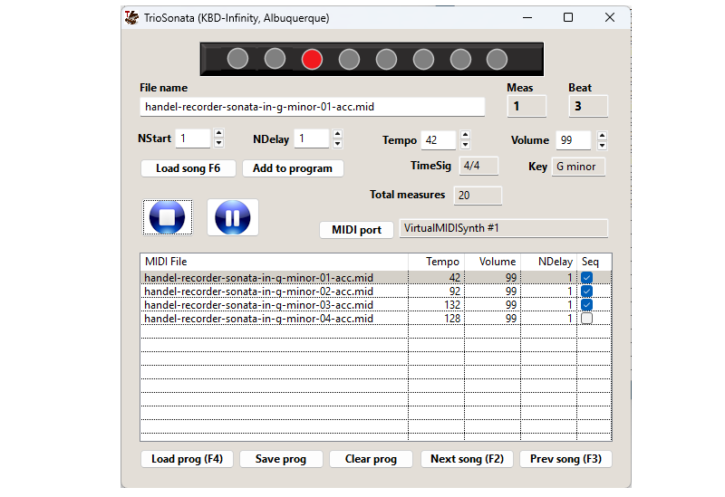 TriSonata screenshot